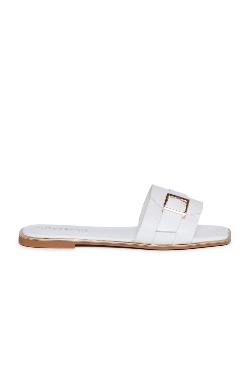 جيومني صنادل جيومني المسطحة للنساء – صنادل صيفية مريحة قابلة للارتداء اليومي، والمشي والسفر